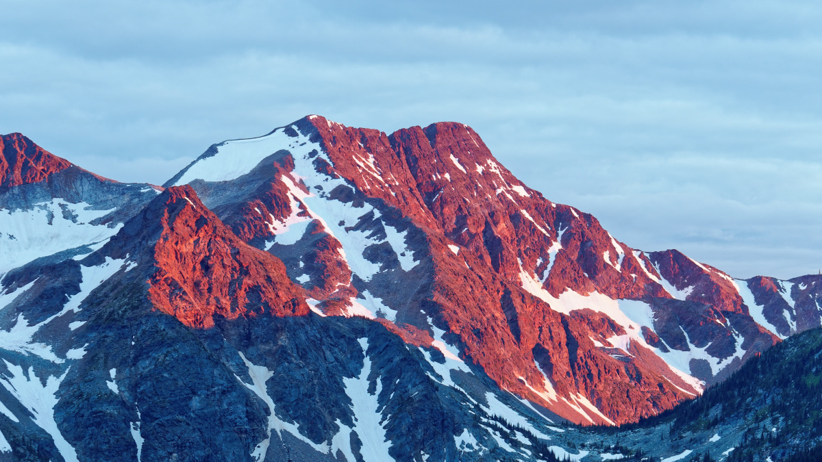 Raft Mountain at sunset